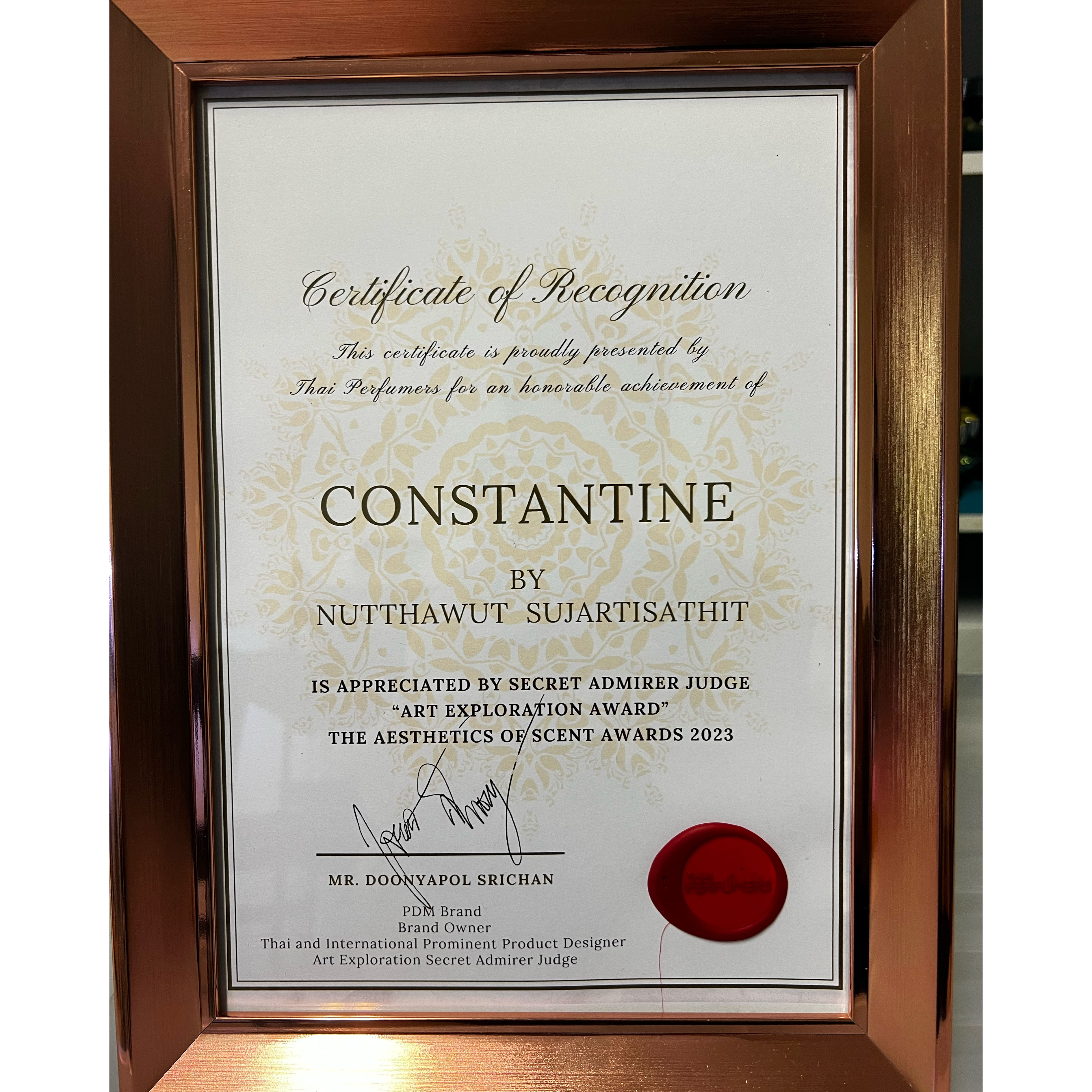 น้ำหอมยาสูบ กลิ่น CONSTANTINE (Tobacco Oriental Woody)