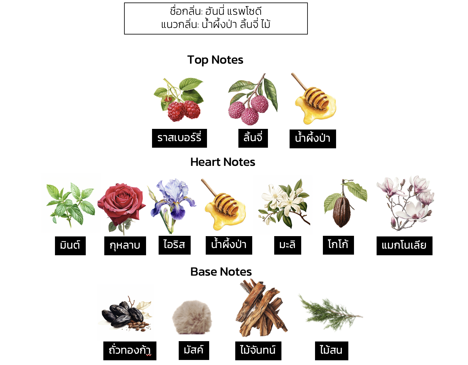 น้ำหอมน้ำผึ้งป่า กลิ่น HONEY RHAPSODY